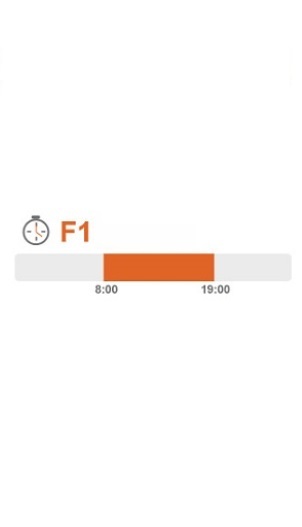 Immagine che indica la fascia F1 dalle 8:00 alle 19:00