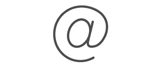 icona stilizzata della chiocciola dell'indirizzo email